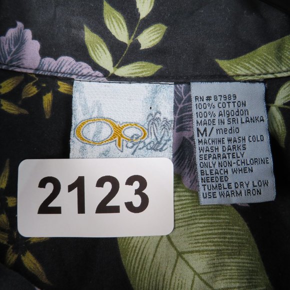 Ocean Pacific* Men's Short Sleeve Button Down Hawaiian Shirt Size~ Medium - Picture 3 of 11